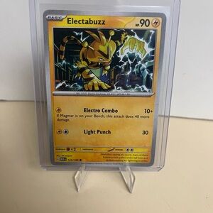 2023 electabuzz Pokémon Card #125/165